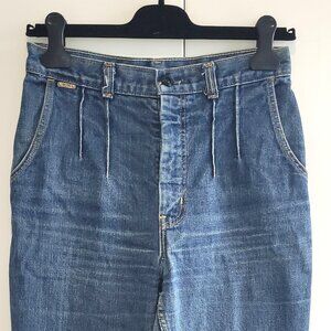 Rare 80s Vintage GWG Women's Pleated Jeans Size 28